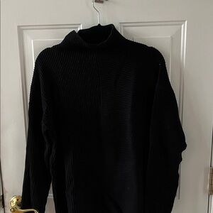 Tahari Black Turtleneck Sweater